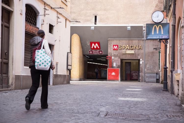 Stazione Spagna della Metro A di Roma - Agenzia Fotogramma