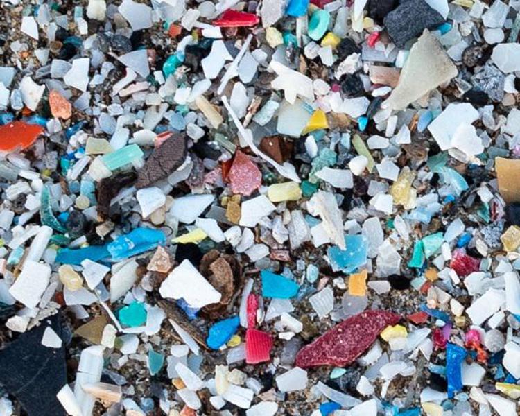 Microplastiche sulla spiaggia (Fotogramma/Ipa)