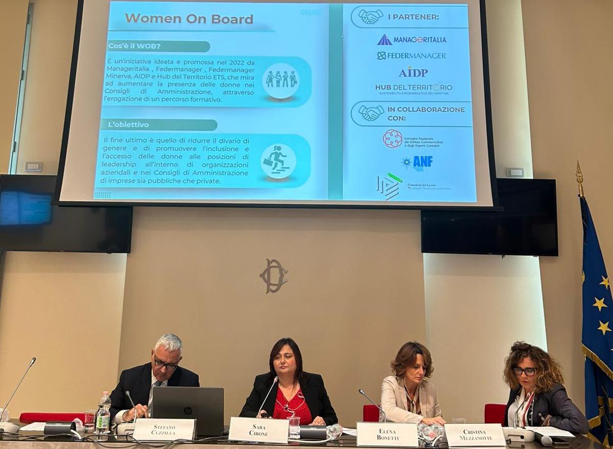 Presentato alla Camera dei Deputati 'Women on board'