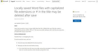 Allerta su Word: un bug cancella i file invece di salvarli