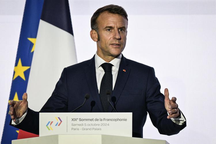 Il presidente francese Emmanuel Macron - Agenzia Fotogramma