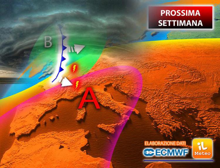 La mappa del meteo