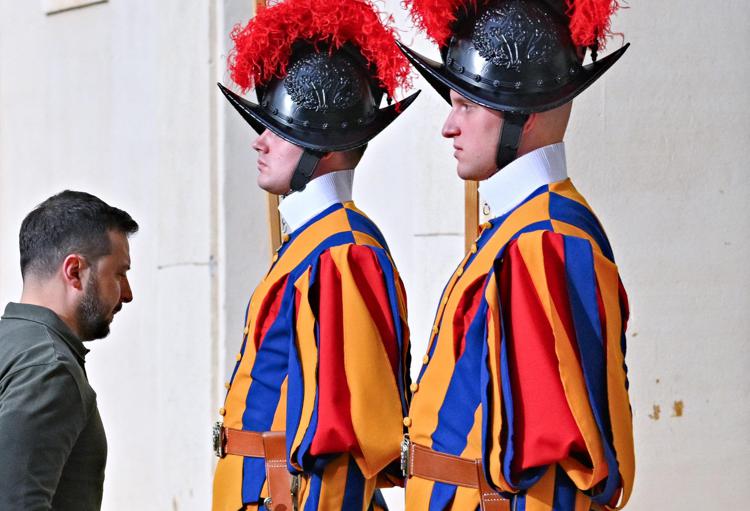 Zelensky in Vaticano - Afp