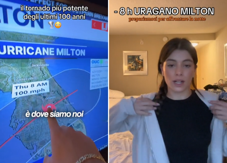 Uragano Milton (Credit: TikTok)