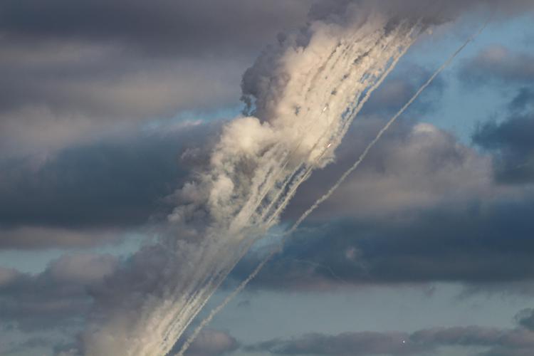 Missili nel cielo del Libano - Afp