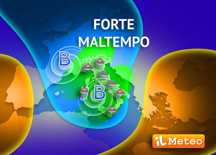 Italia in balia del maltempo per diversi giorni, le previsioni meteo