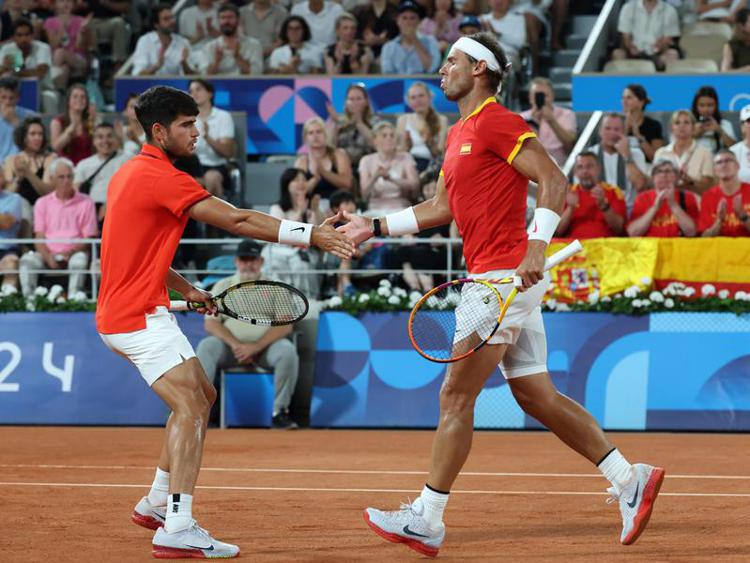 Carlos Alcaraz e Rafa Nadal - Fotogramma