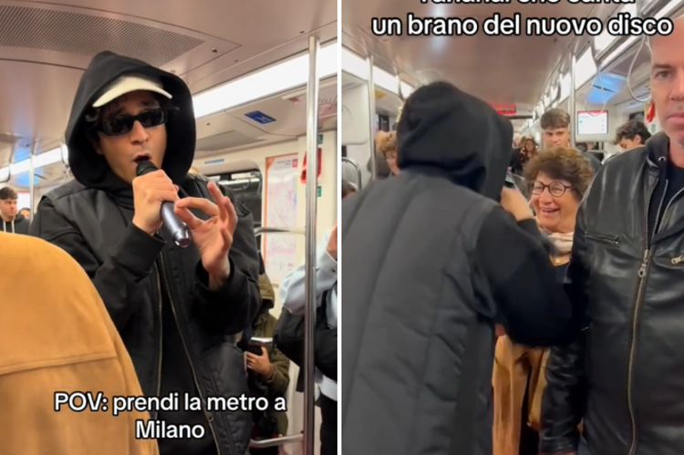 Tananai sulla metro - Credit: TikTok