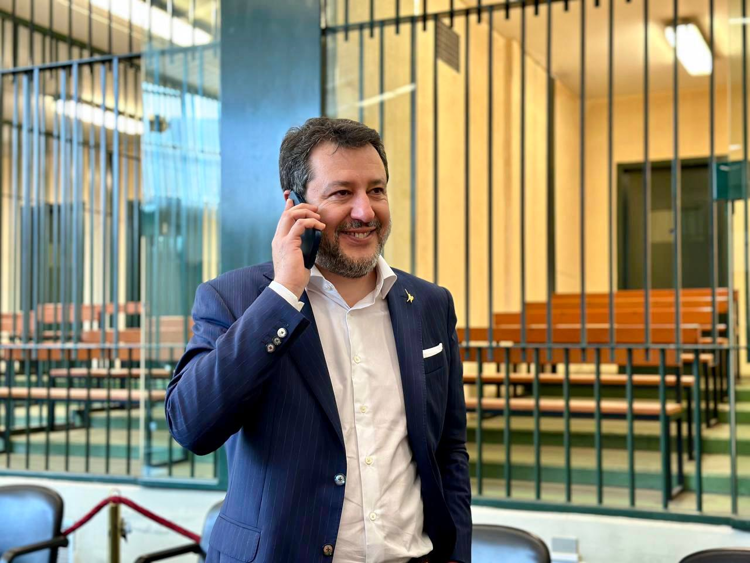 Salvini all'aula bunker