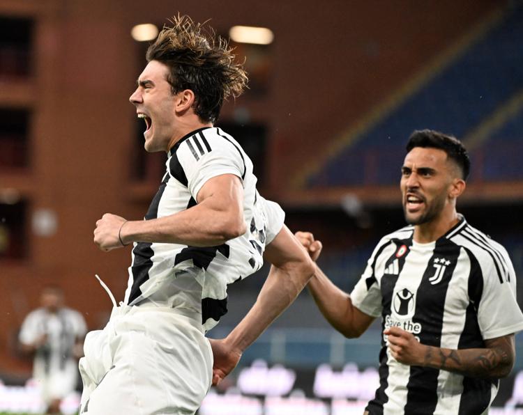 Dusan Vlahovic, attaccante della Juve - Fotogramma