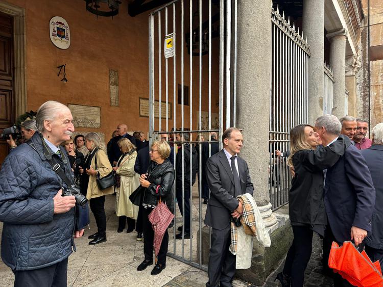 I funerali di Gianni Battistoni (Foto Adnkronos)