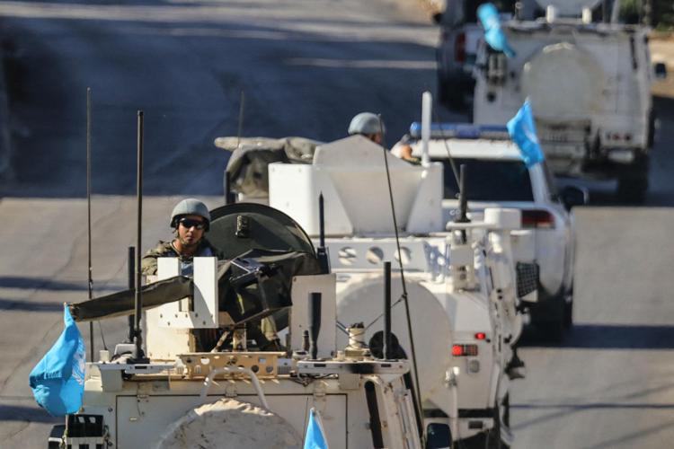 Mezzi dell'Unifil  - (Afp)