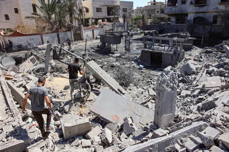 Rubble in war-devastated Gaza