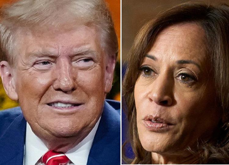 Donald Trump e Kamala Harris (Afp)