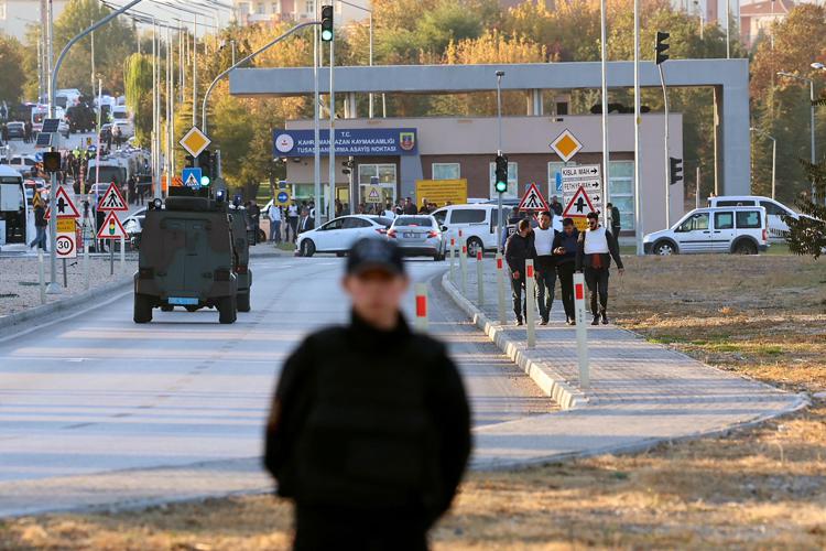 Il luogo dell'attentato ad Ankara - Afp