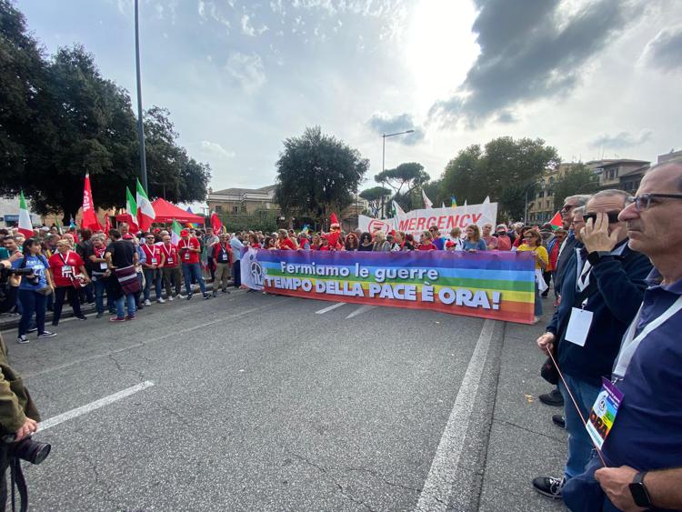 Il corteo a Roma 