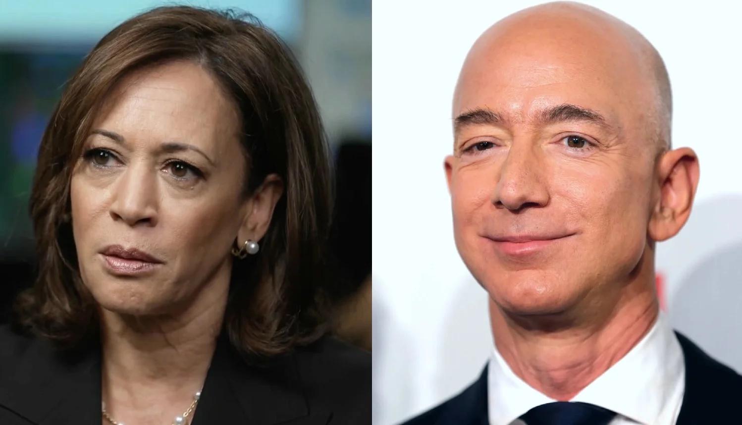 Bezos, the CEO of Amazon blocks the Washington Post’s endorsement of Kamala Harris