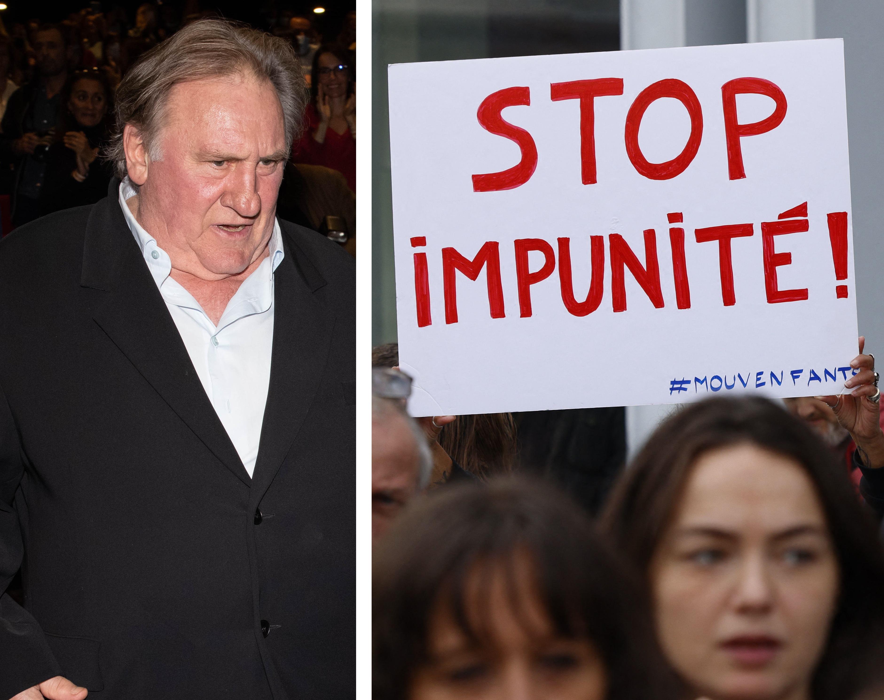 Processo a Gerard Depardieu rinviato a marzo, manifestazione fuori dal tribunale