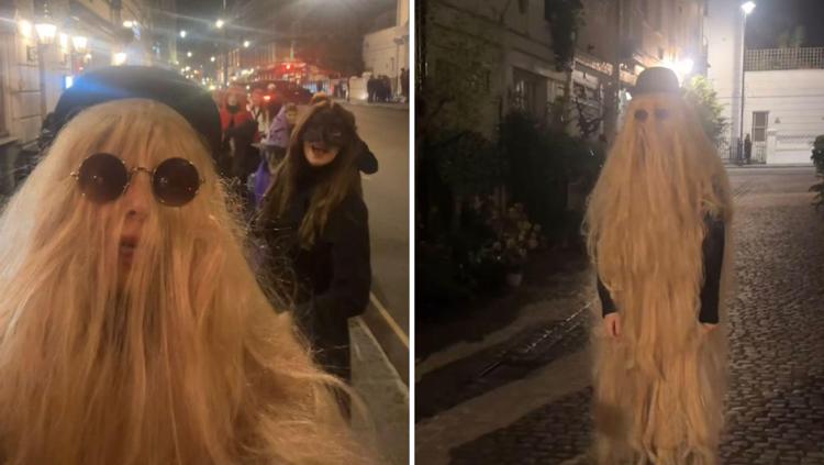 Halloween, una vip italiana a Londra travestita da cugino Itt: è irriconoscibile