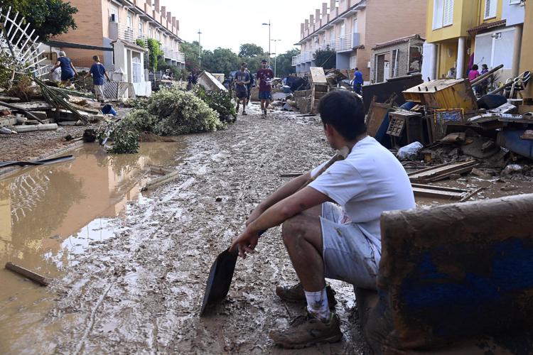 I danni dell'alluvione in Spagna - (Afp)