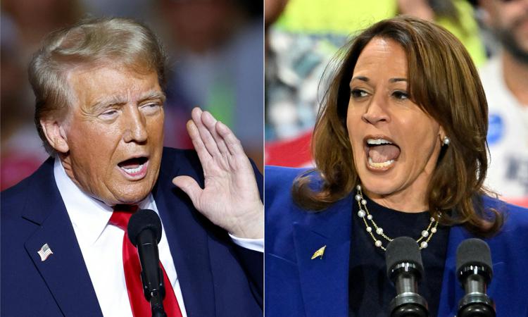 Donald Trump e Kamala Harris (Afp)