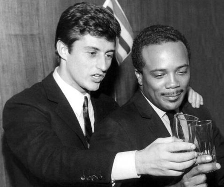 Tony Renis e Quincy Jones nel 1963 (foto dall'archivio di Tony Renis)