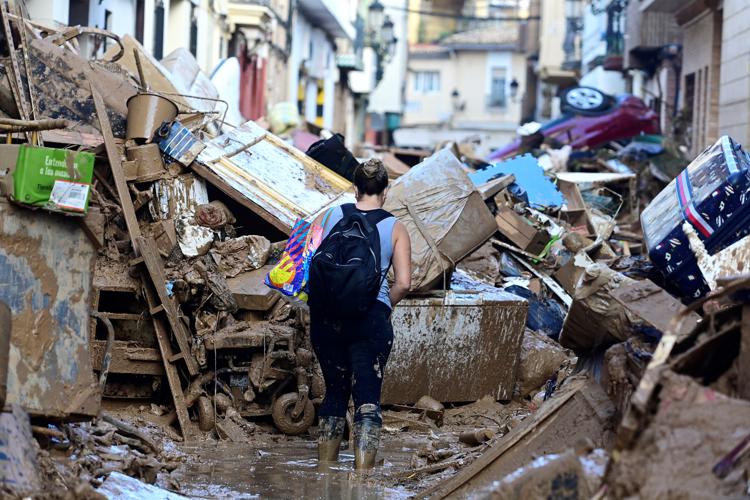 I danni dell'alluvione in  Spagna - (Afp)