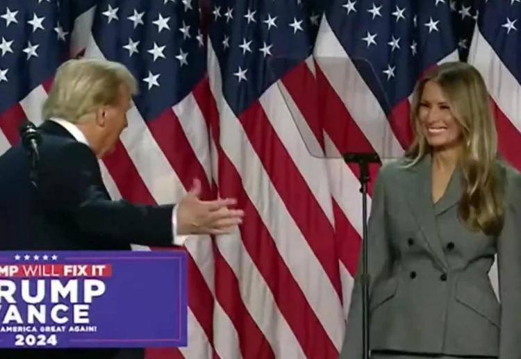 Donald Trump e Melania (Fotogramma)