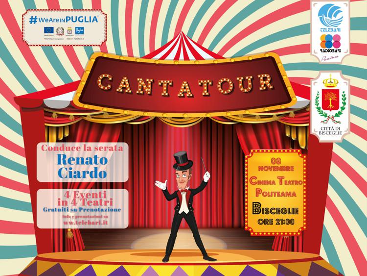 Bisceglie, al via la nuova edizione del Cantatour: l’8 novembre al Teatro Politeama