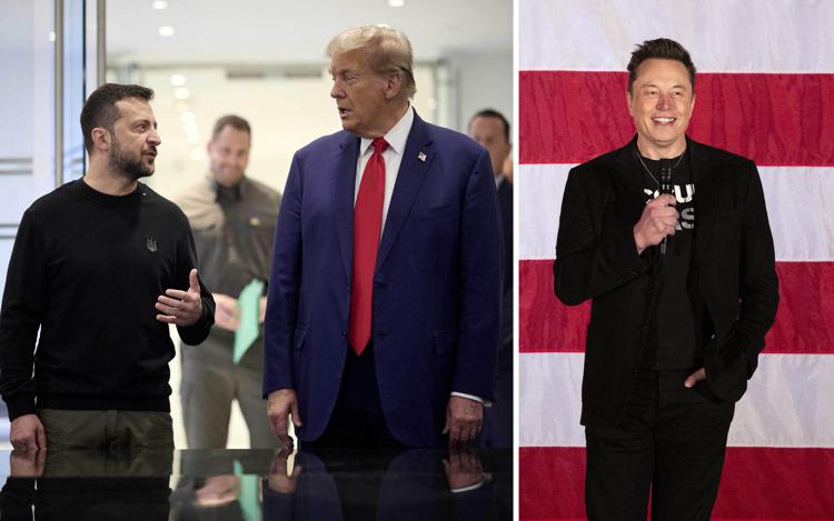 Zelensky, trump e Musk