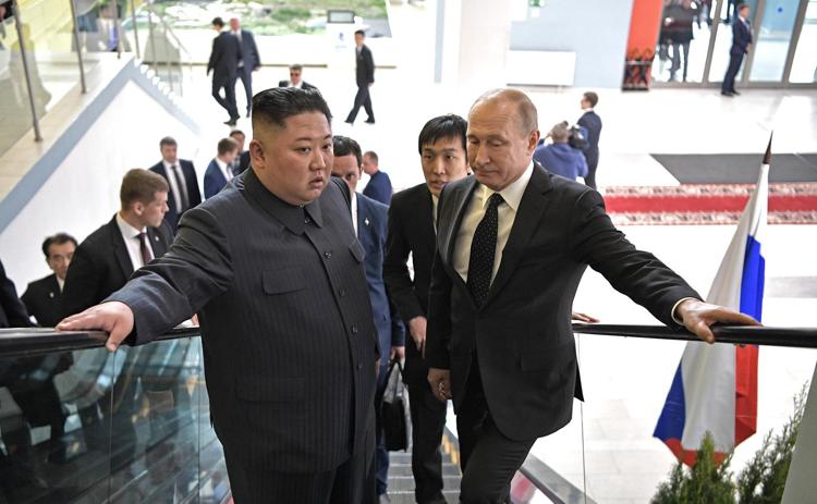 Kim Jong un e Vladimir Putin - Fotogramma /Ipa