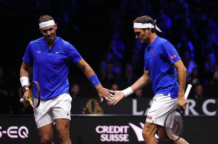 Rafa Nadal e Roger Federer - Fotogramma