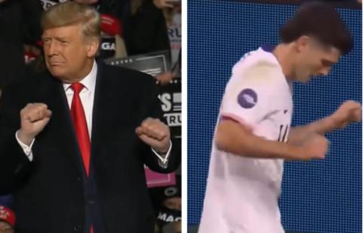 Il balletto di Donald Trump e Christian Pulisic