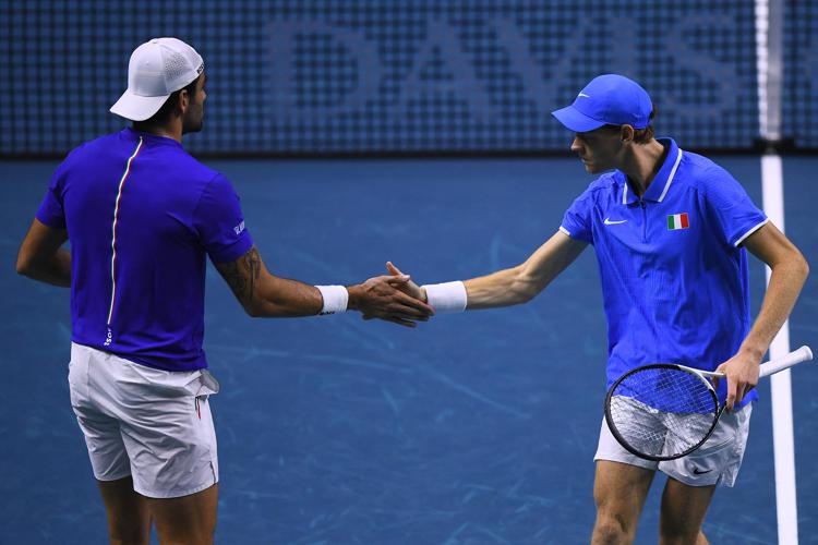 Jannik Sinner e Matteo Berrettini - Afp