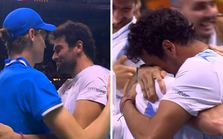 Italia vince la Coppa Davis, le lacrime di Berrettini