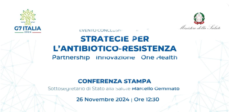 Conferenza stampa dell'evento conclusivo del G7 Salute: 'Strategie per l’Antibiotico-Resistenza' - Diretta