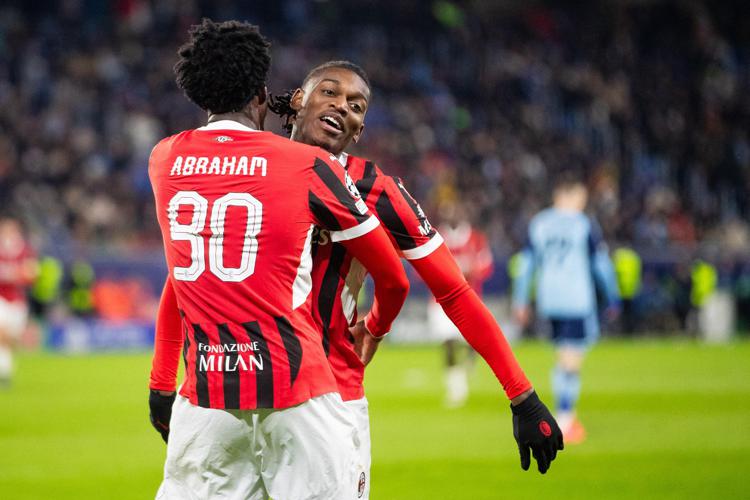 Slovan Bratislava-Milan 2-3, gol di Pulisic, Leao e Abraham