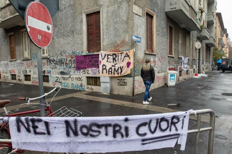 Striscioni al Corvetto