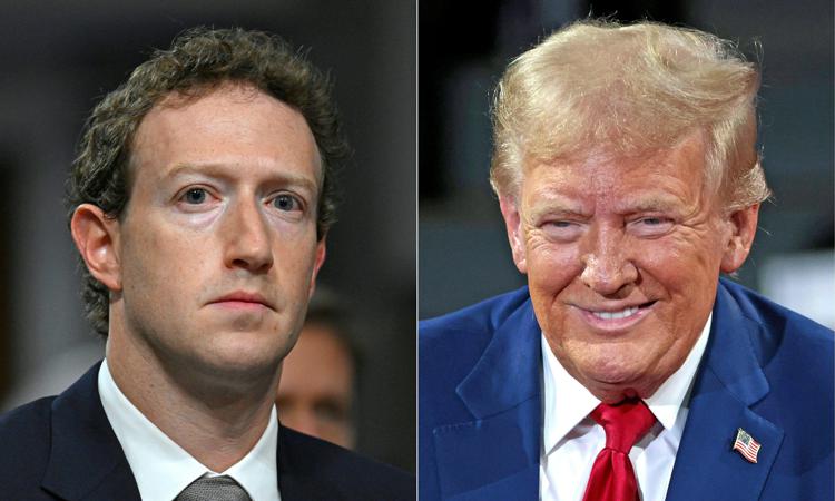 Mark Zuckerberg e Donald Trump - (Afp)