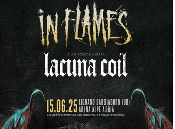 In Flames, nel 2025 una data a Lignano Sabbiadoro con Lacuna Coil