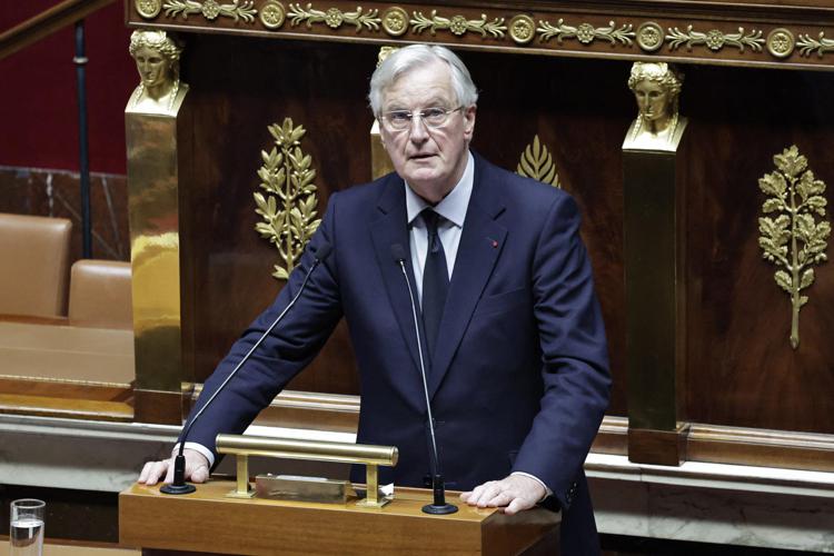 Il primo ministro francese Michel Barnier - Afp