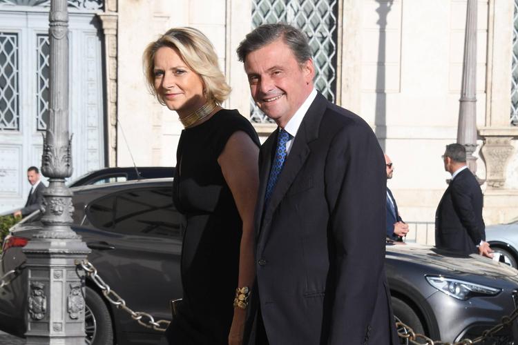 Violante Guidotti Bentivoglio con il marito Carlo Calenda - (Fotogramma)