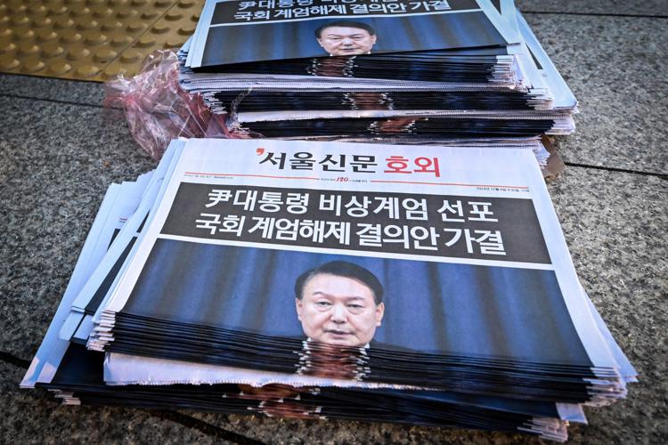 Corea del Sud, chiesto l'impeachment per il presidente Yoon