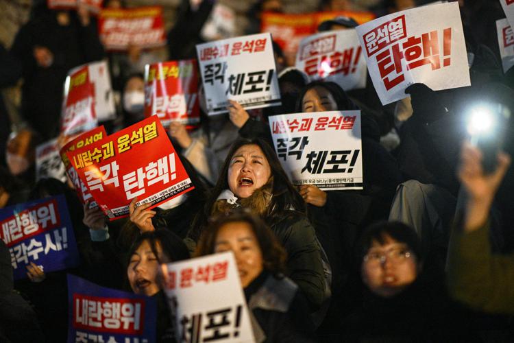 Proteste contro Yoon a Seul - Afp