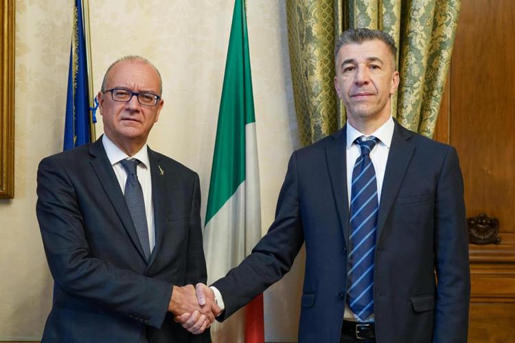 Il ministro Valditara e Gino Cecchettin