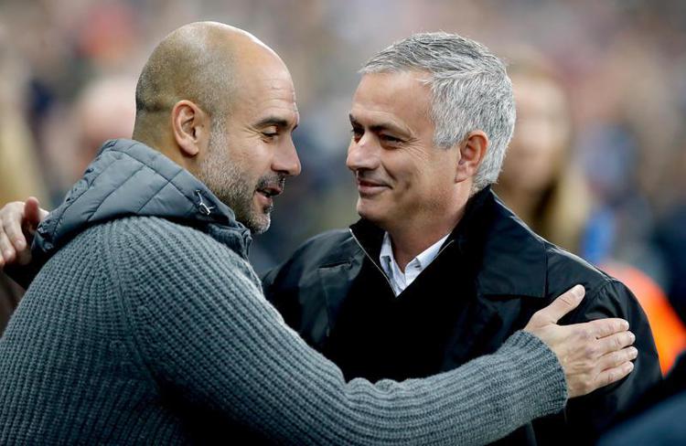 Pep Guardiola e José Mourinho - Fotogramma