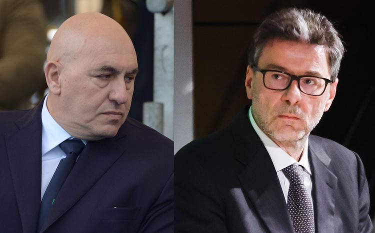 Guido Crosetto e Giancarlo Giorgetti (Fotogramma/Ipa)