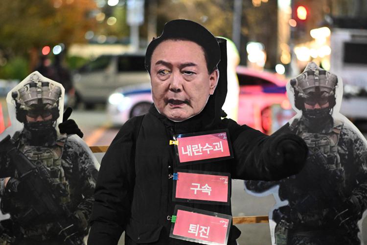 Proteste in Sudcorea contro il presidente Yoon Suk Yeol - Afp