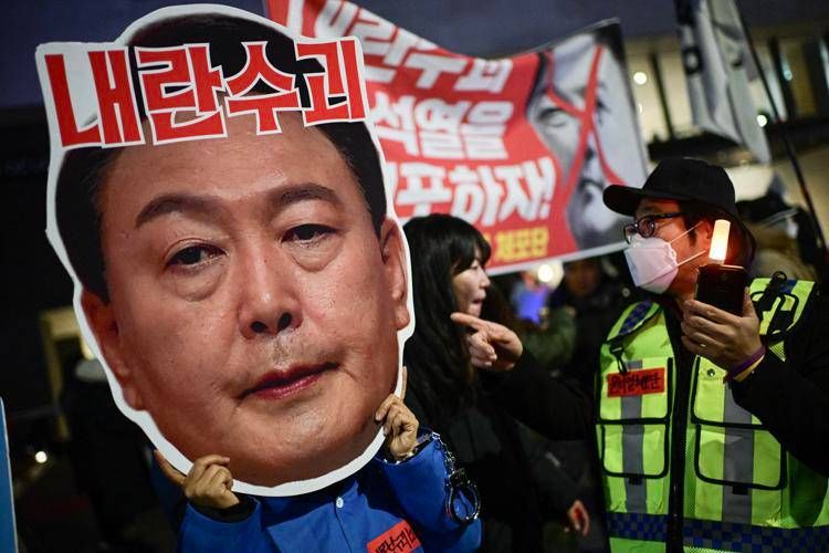 Proteste contro il presidente Yoon in Sudcorea - Afp