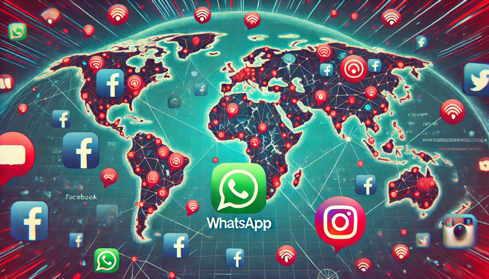 Hundreds of thousands of reports for problems on Whatsapp, Instagram and Facebook